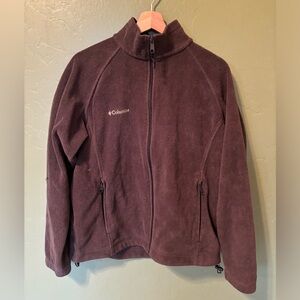 Columbia Brown Fleece Zip Up Jacket